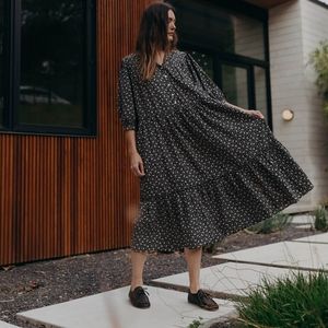 Esby Philippa Dress in Black Ristra